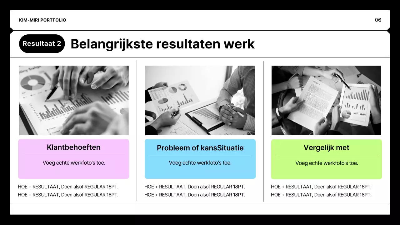 Zwarte minimale portefeuilleportefeuille
