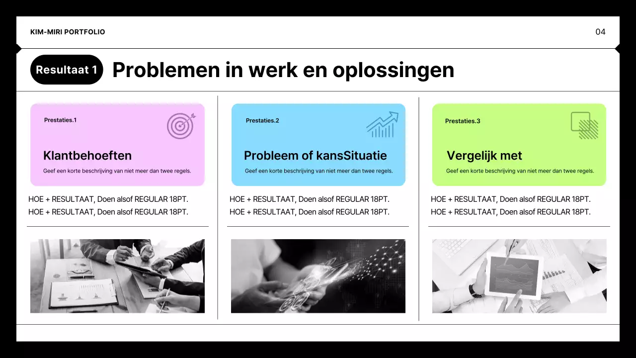 Zwarte minimale portefeuilleportefeuille