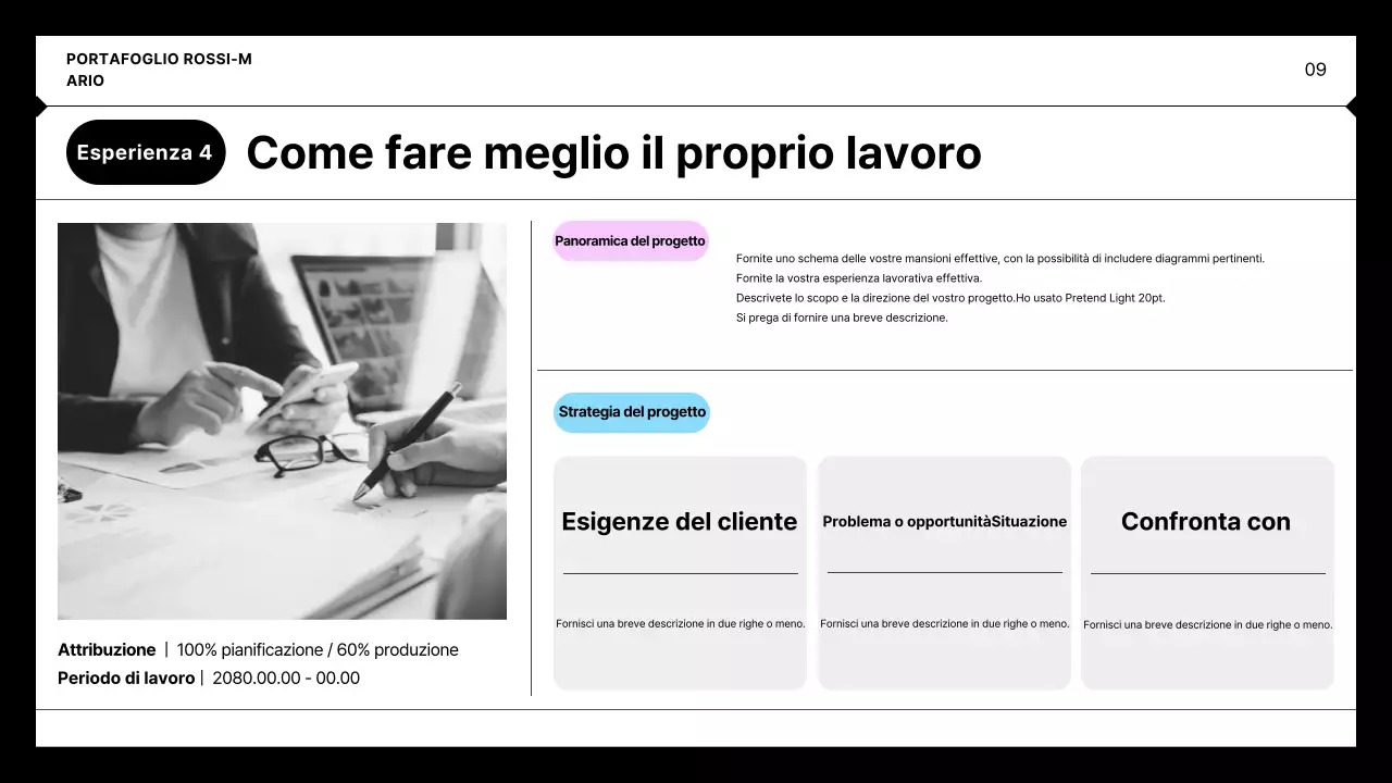 Portafoglio Minimalista Nero