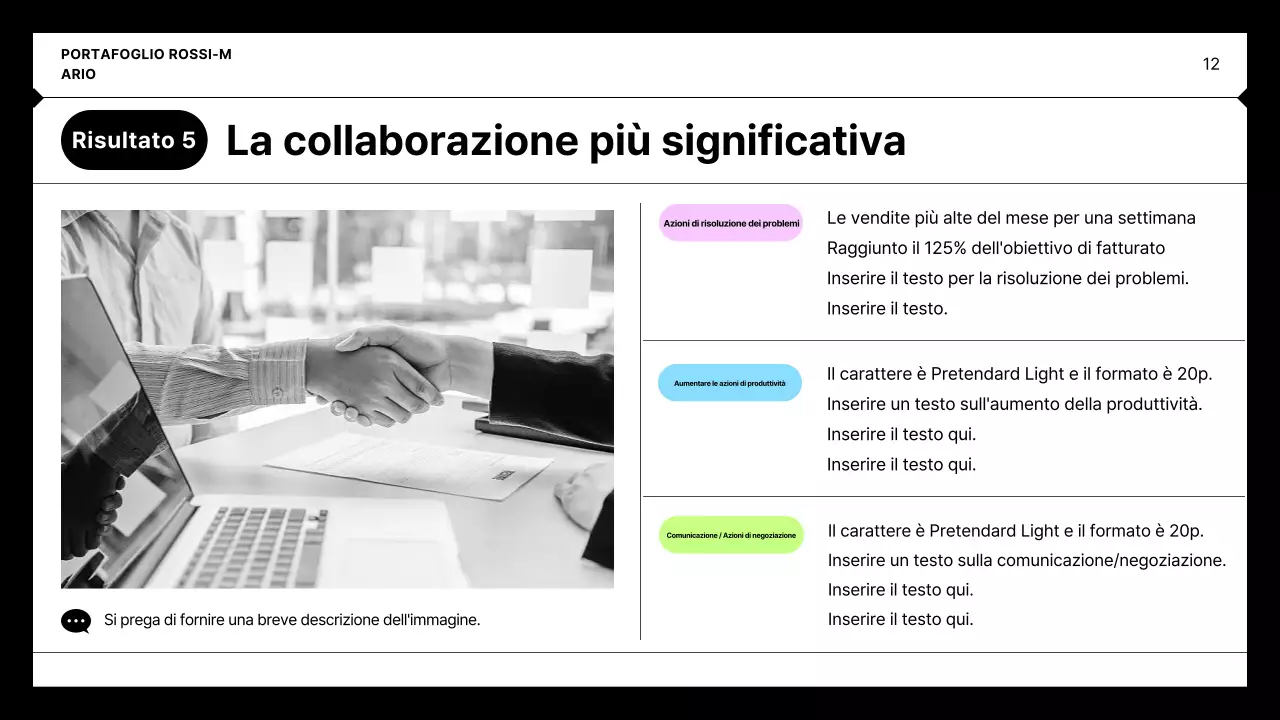 Portafoglio Minimalista Nero