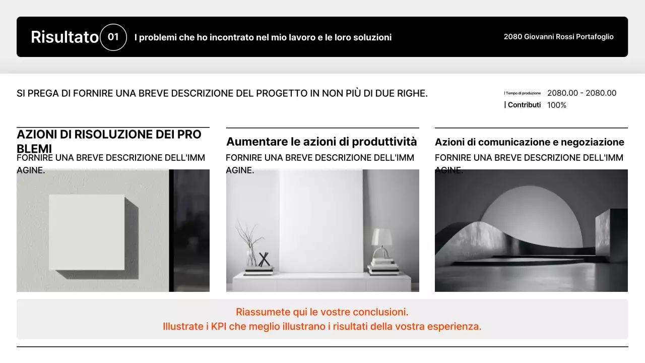 Presentazione del portafoglio Black Minimal