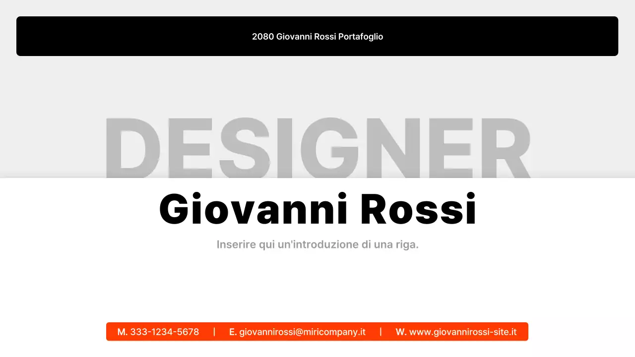 Presentazione del portafoglio Black Minimal