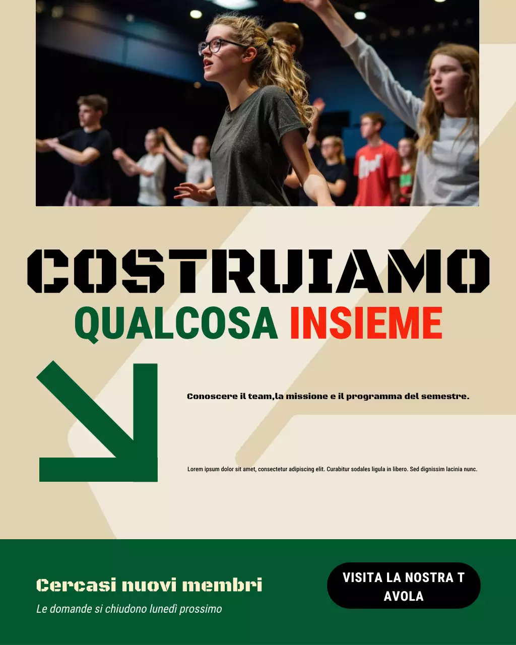 Presentazione del reclutamento dell'University Club