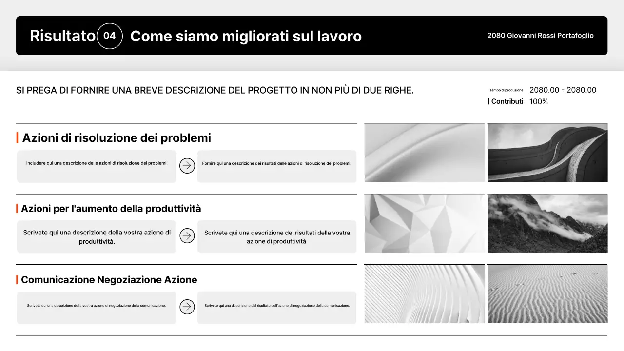 Presentazione del portafoglio Black Minimal