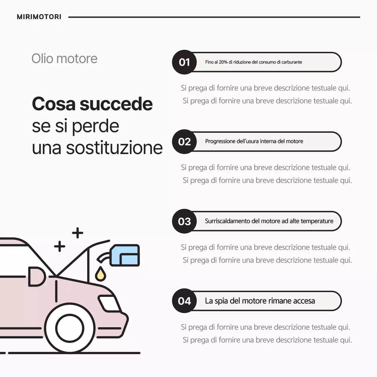 Una semplice guida alla manutenzione dell'auto in bianco e nero
