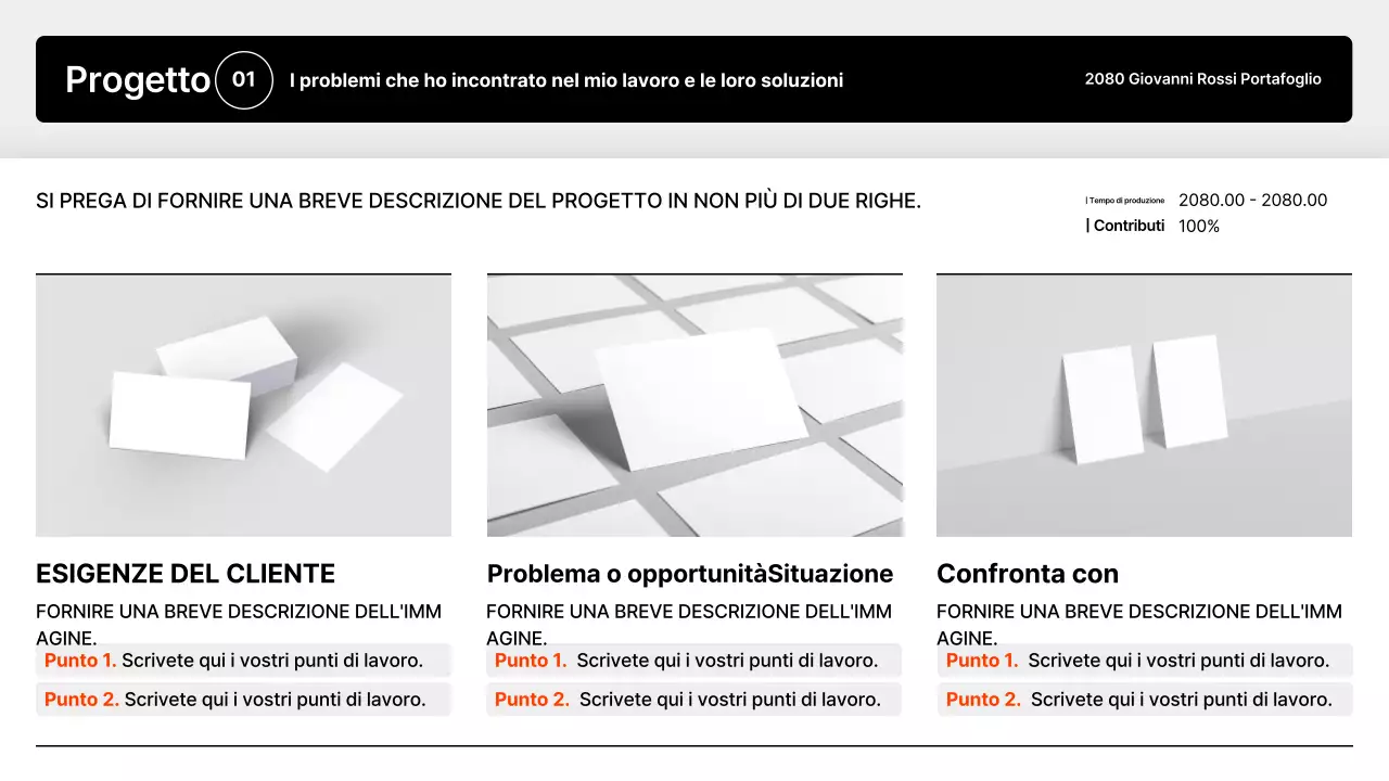 Presentazione del portafoglio Black Minimal