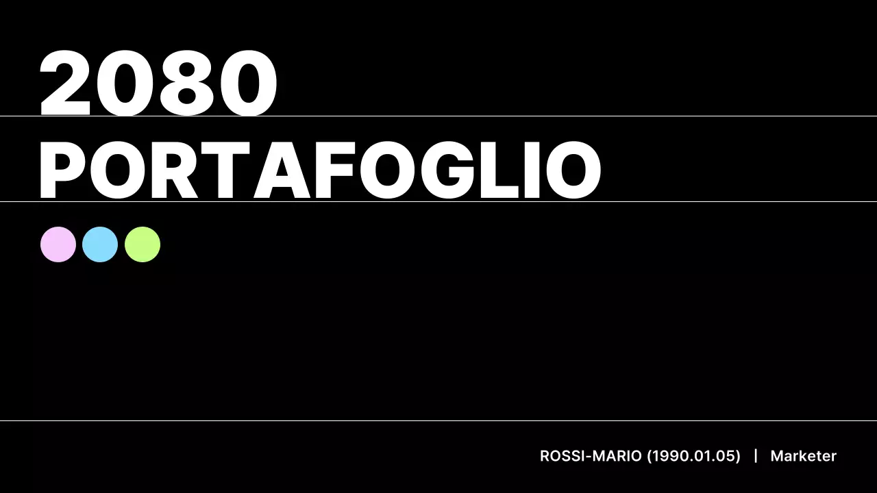 Portafoglio Minimalista Nero