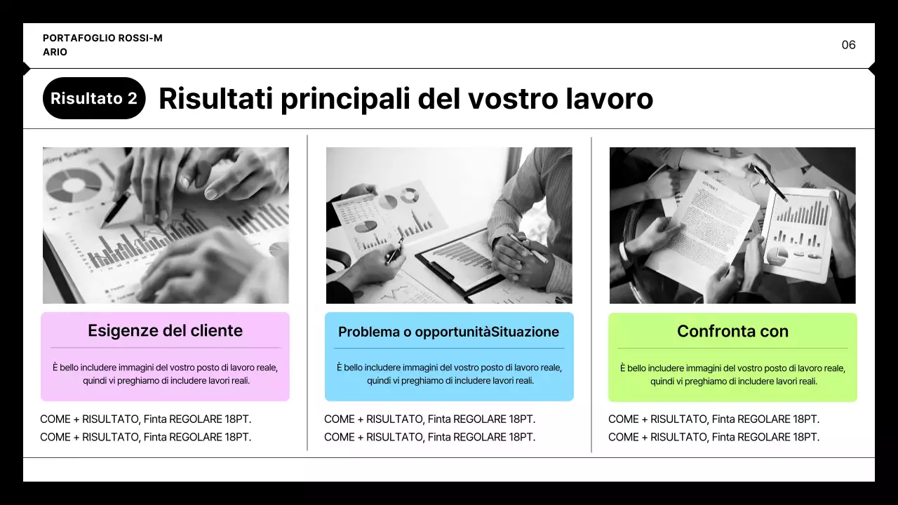 Portafoglio Minimalista Nero