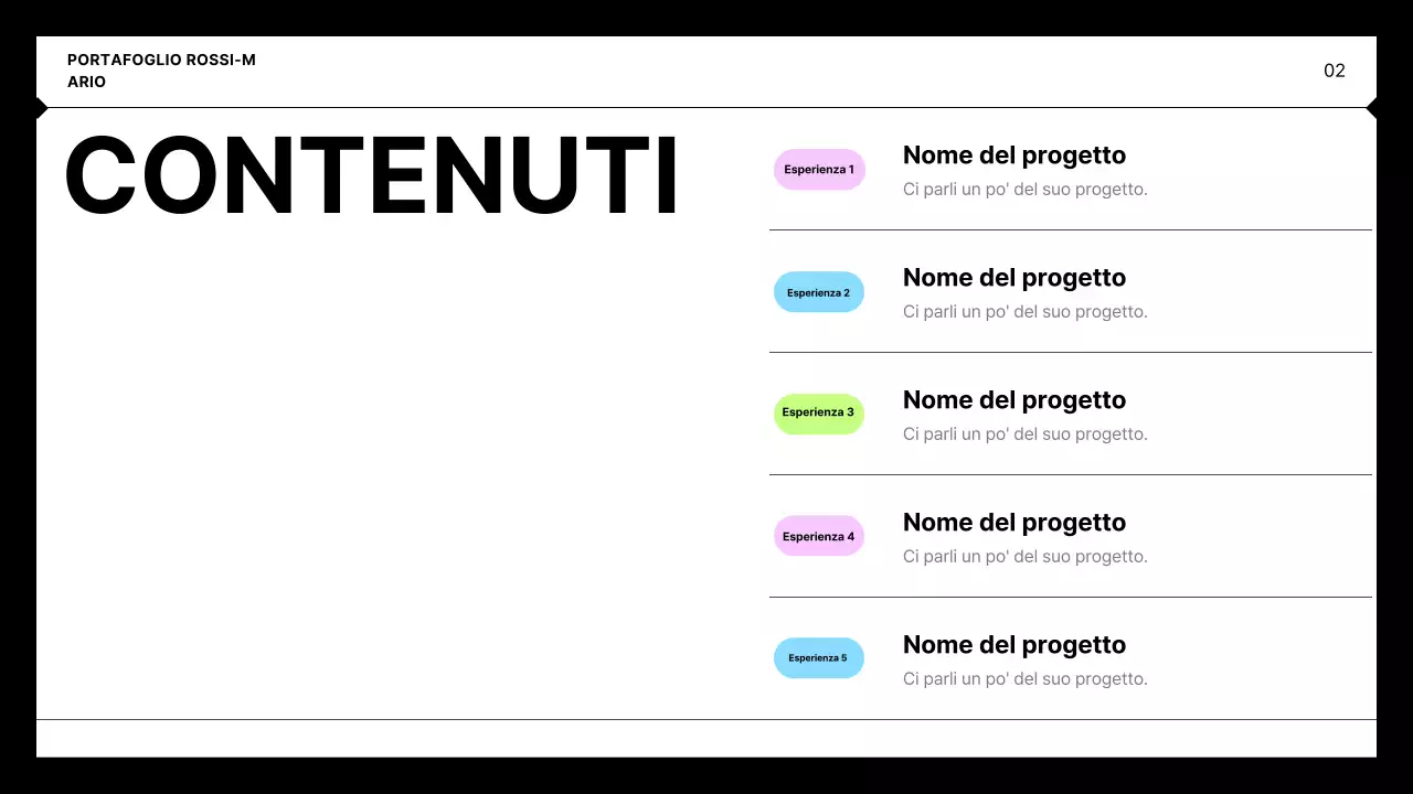 Portafoglio Minimalista Nero