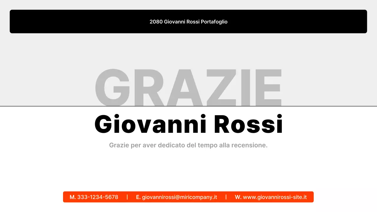 Presentazione del portafoglio Black Minimal