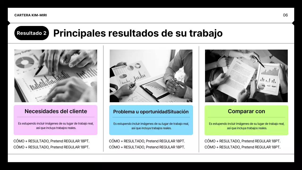 Cartera minimalista negra