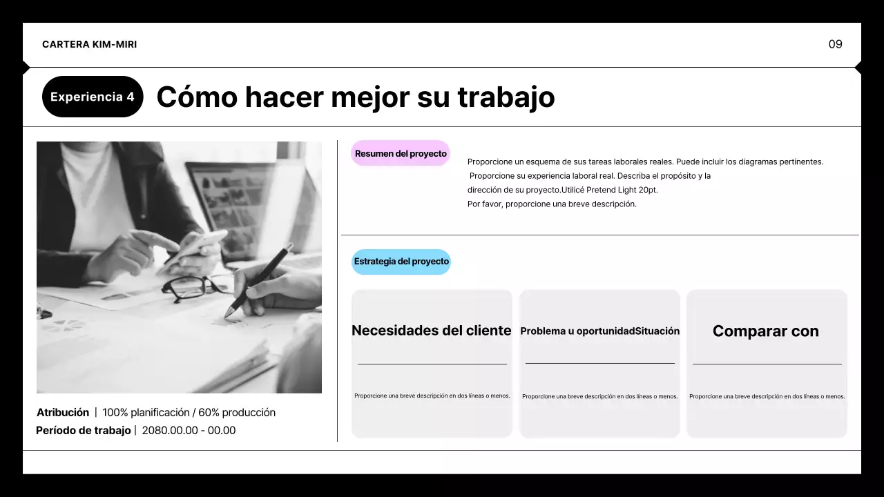 Cartera minimalista negra