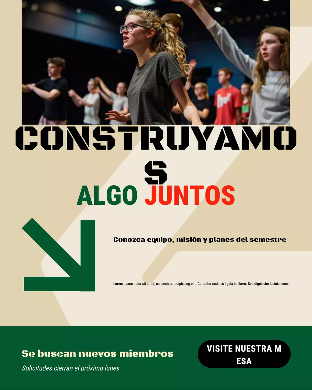 Presentación del reclutamiento del Club Universitario