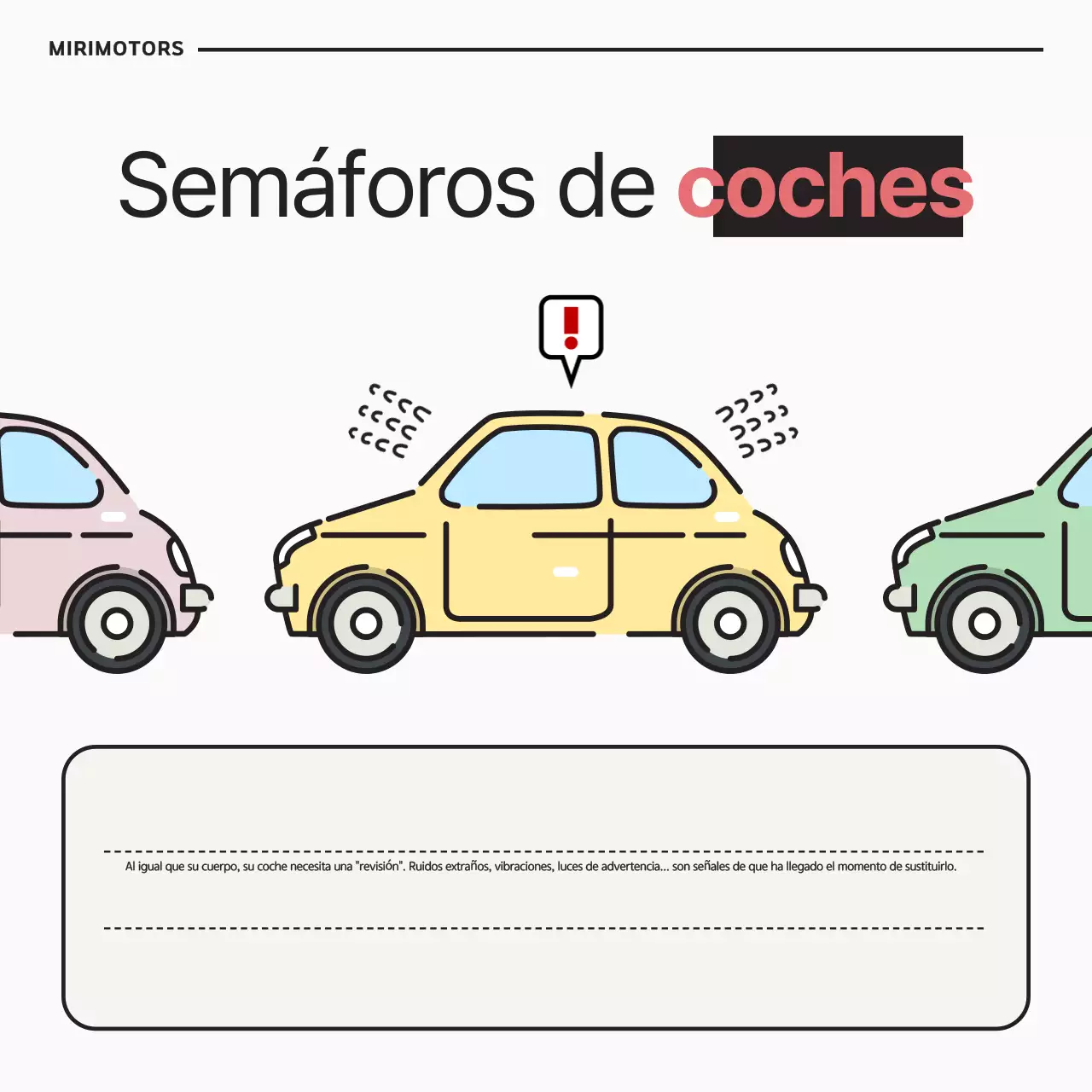 Una sencilla guía de mantenimiento del coche en blanco y negro