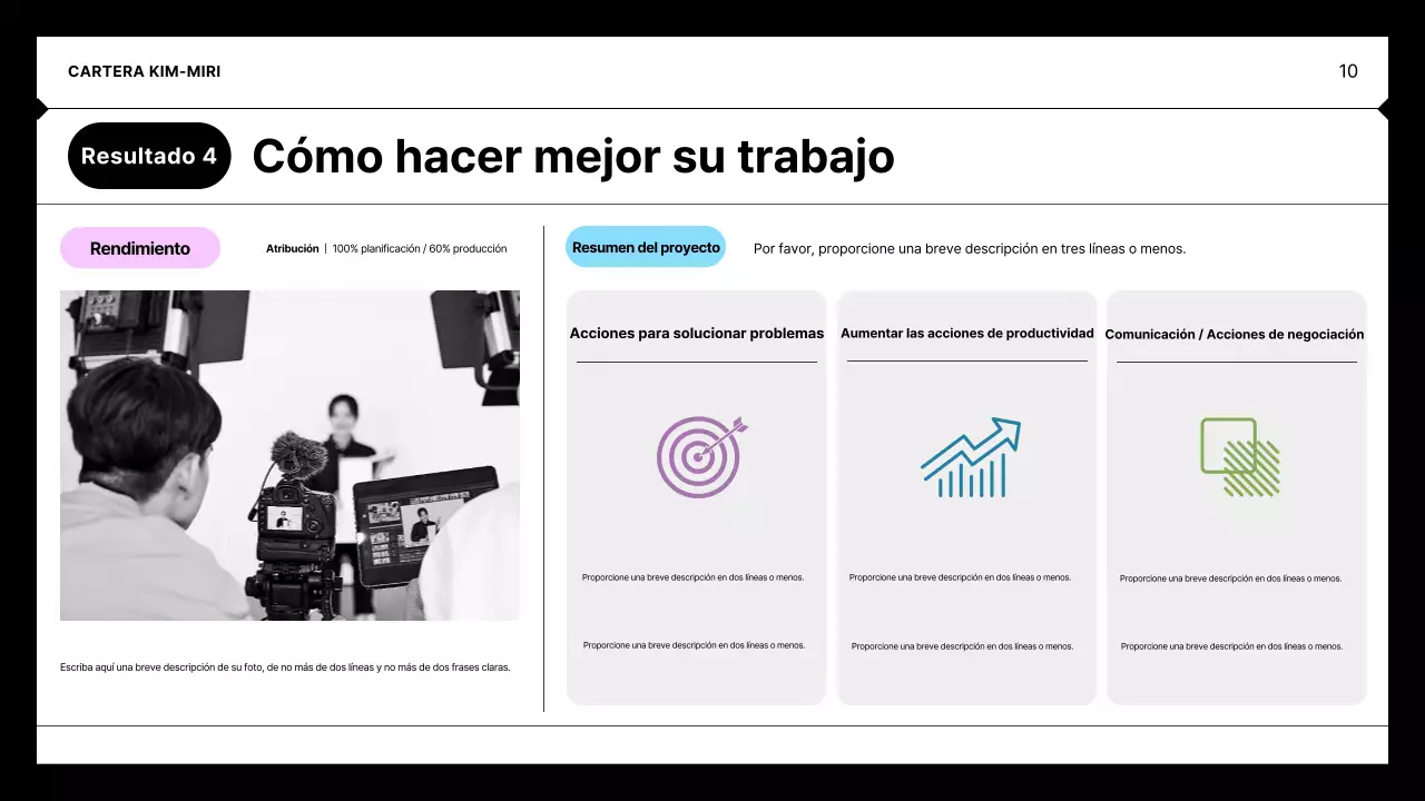 Cartera minimalista negra