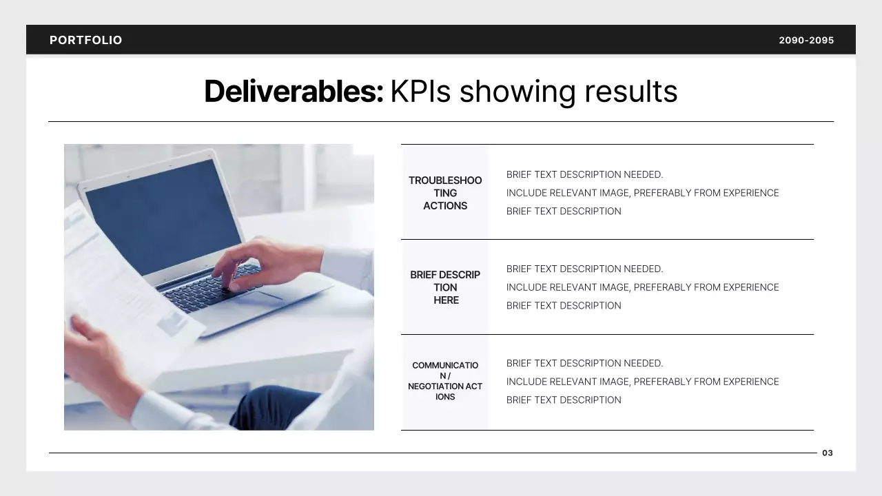 Simple developer portfolio in black and blue