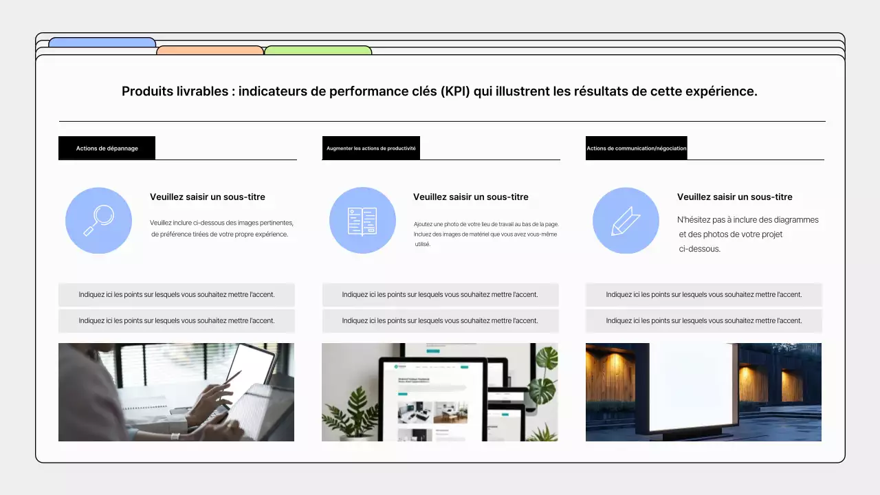 Portfolio de designer simple en gris