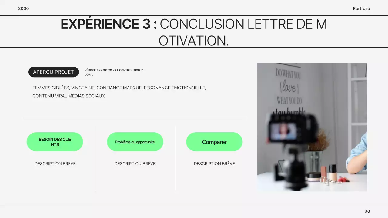 Portefeuille simple de marketeur gris