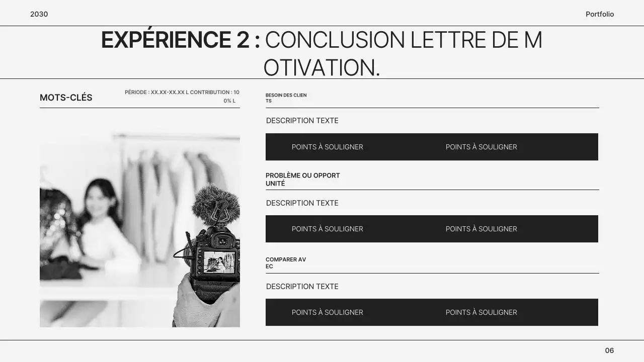 Portefeuille simple de marketeur gris