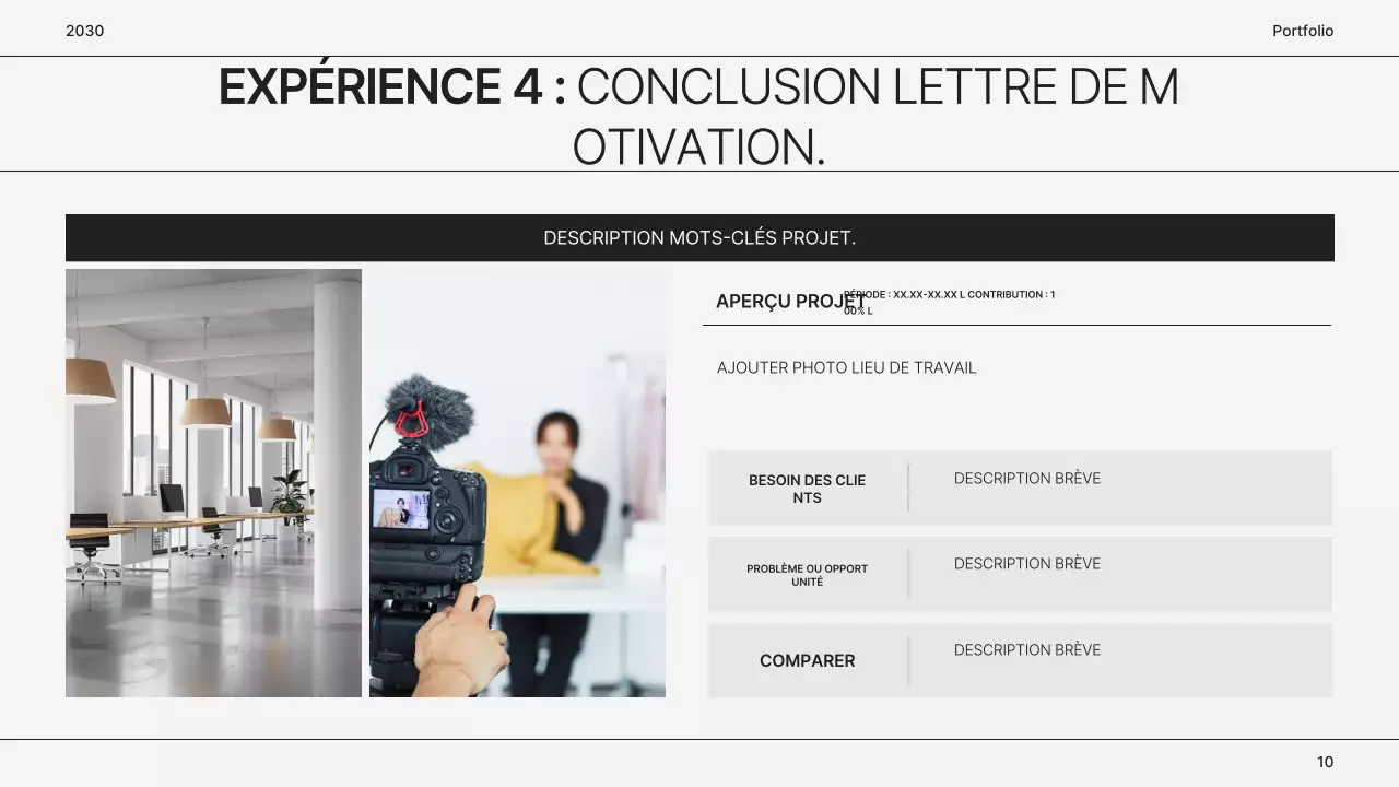 Portefeuille simple de marketeur gris