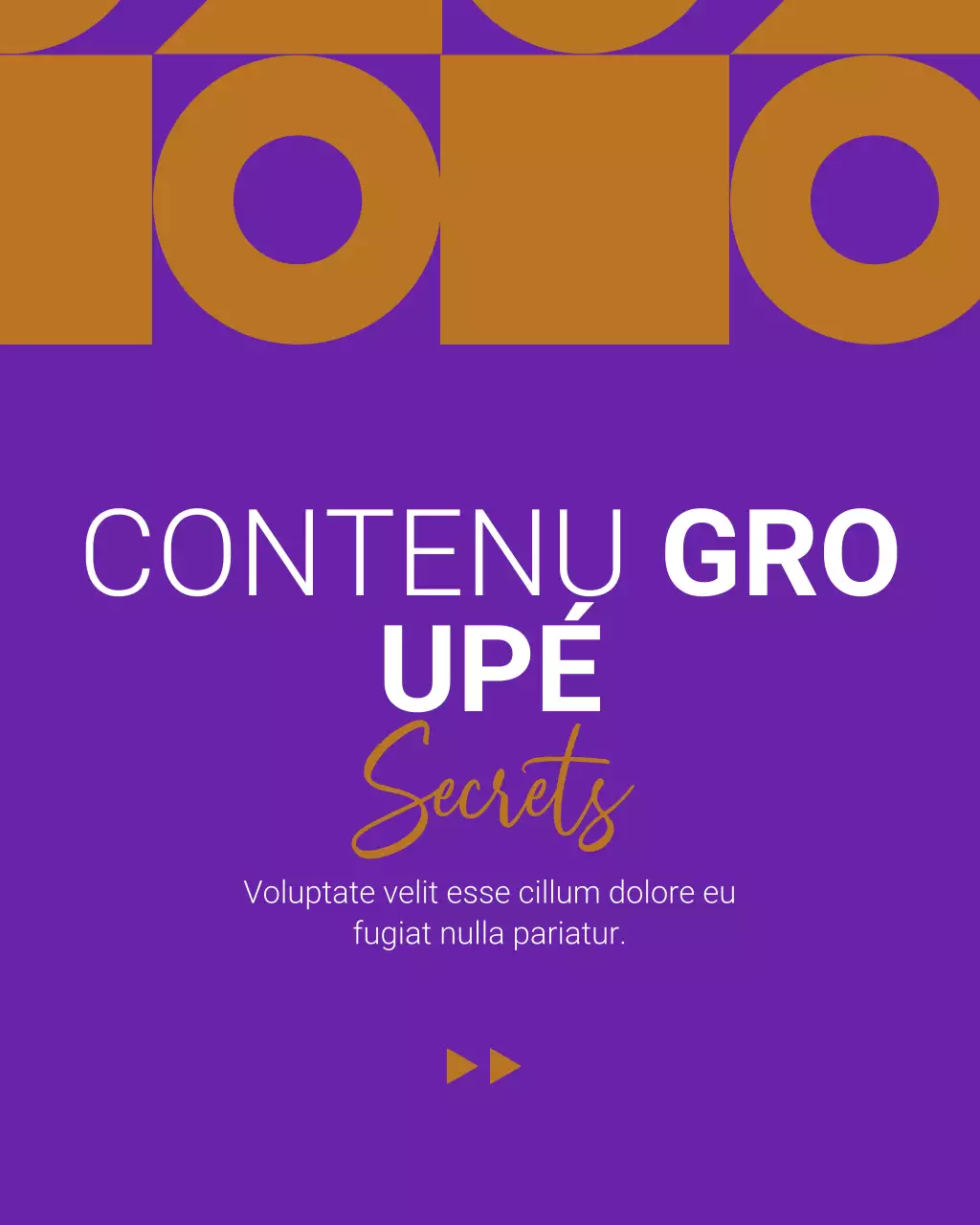 guide de contenu géométrique violet