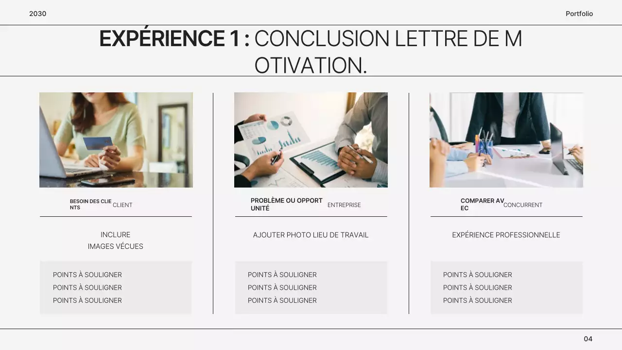 Portefeuille simple de marketeur gris