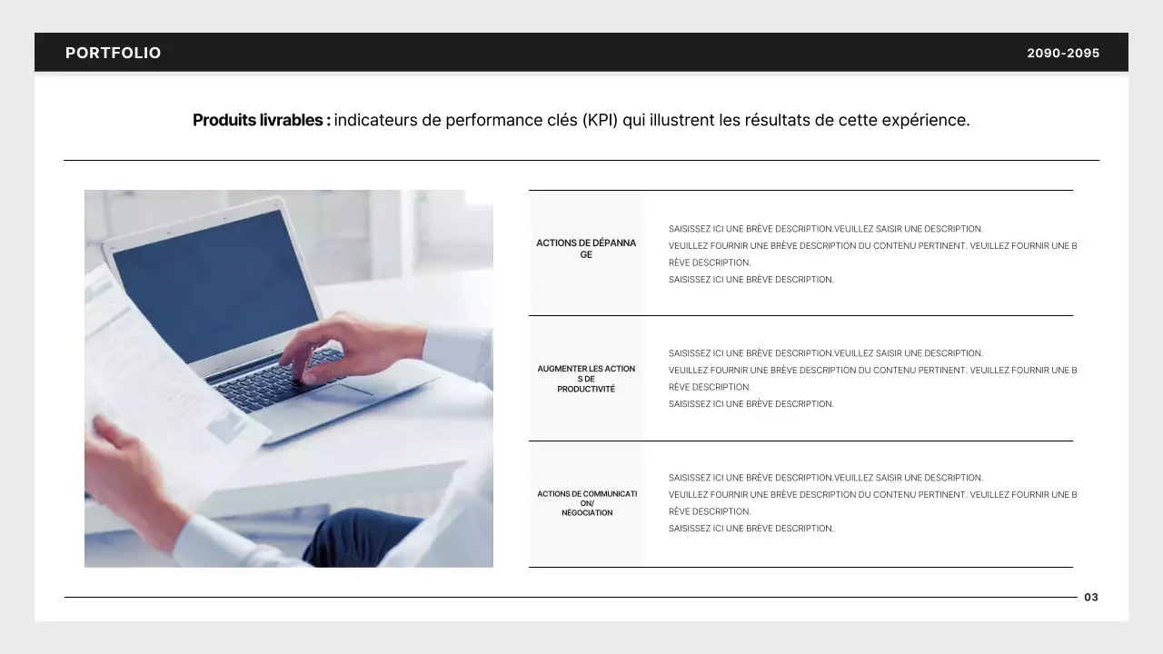 Portfolio de développeur simple en noir et bleu