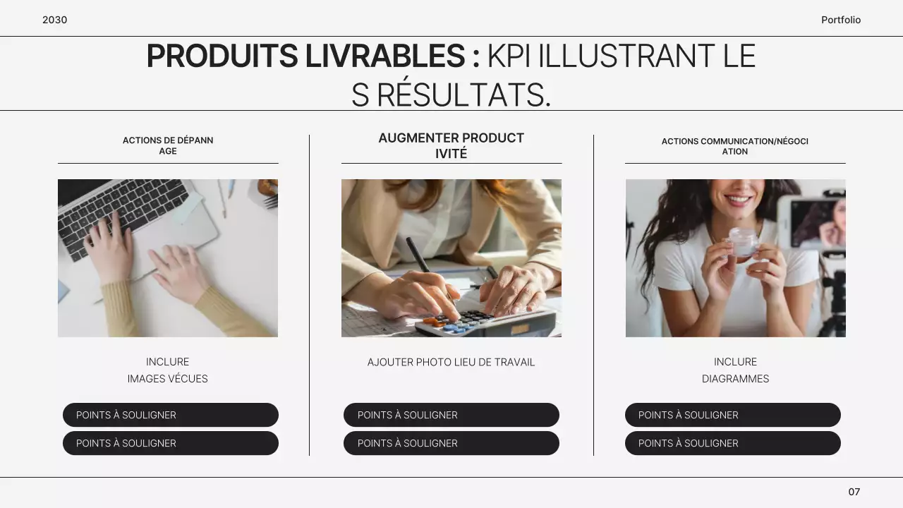 Portefeuille simple de marketeur gris