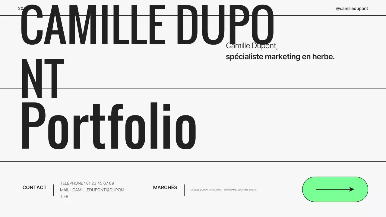 Portefeuille simple de marketeur gris