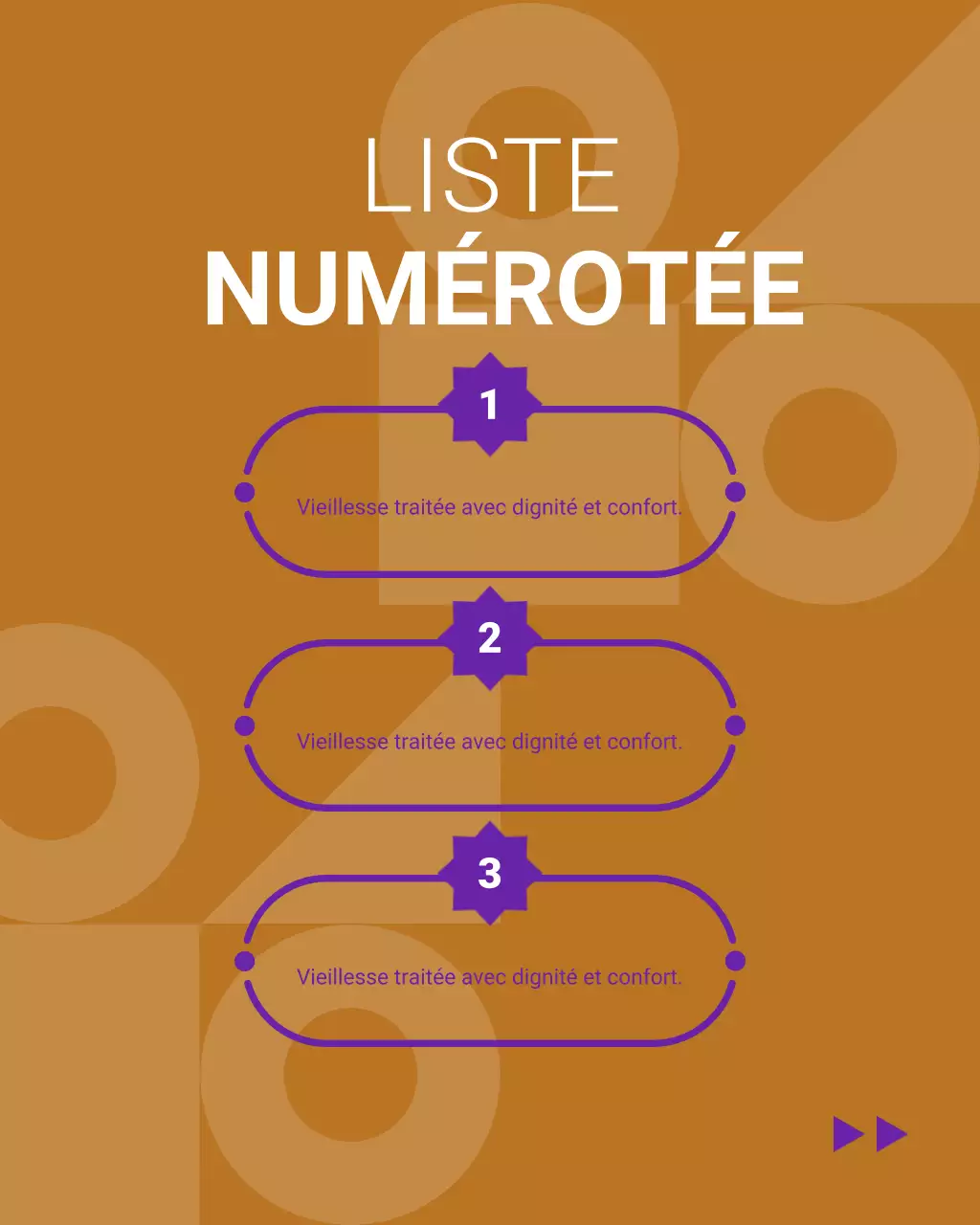 guide de contenu géométrique violet