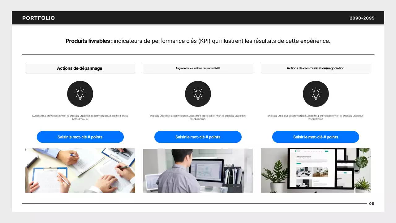 Portfolio de développeur simple en noir et bleu