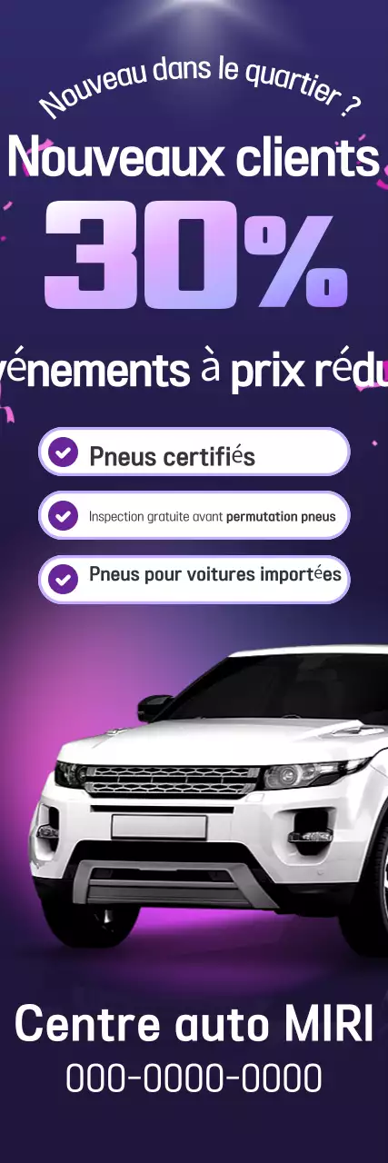Publicité pour la voiture moderne Bora
