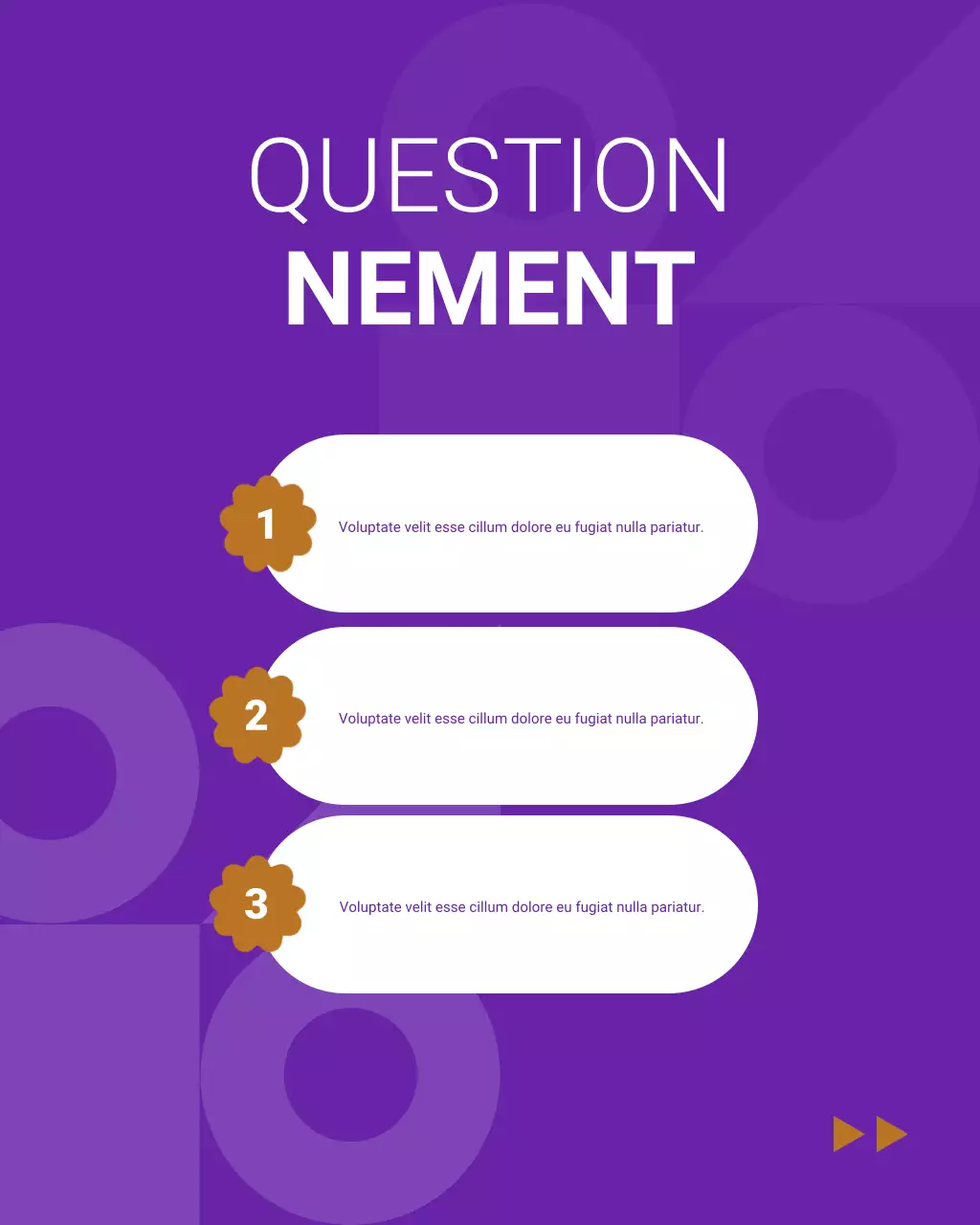 guide de contenu géométrique violet