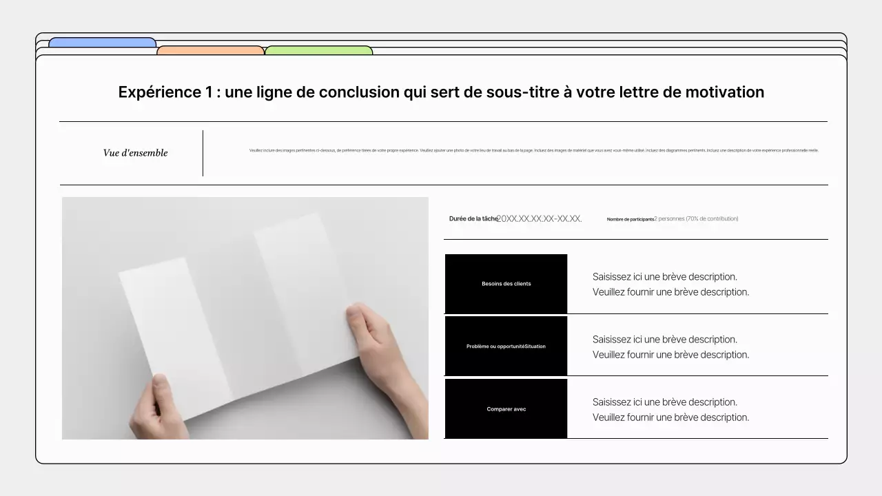 Portfolio de designer simple en gris