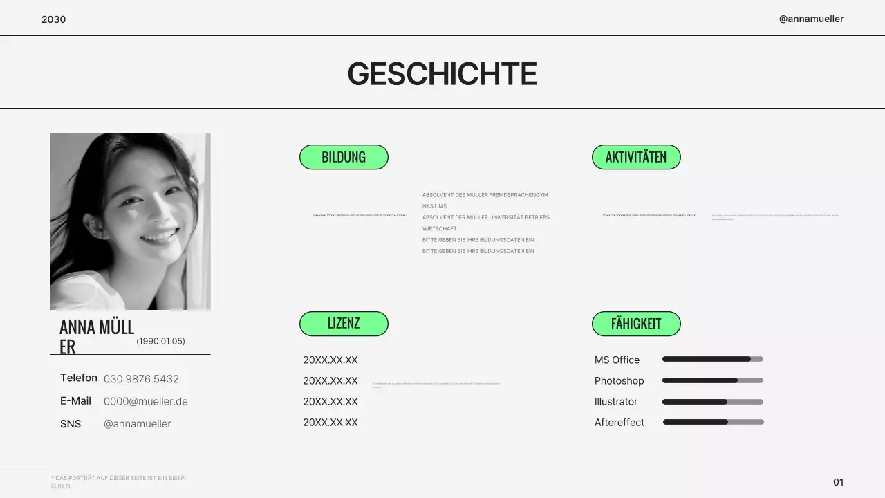 Einfaches Portfolio eines Graumarkthändlers