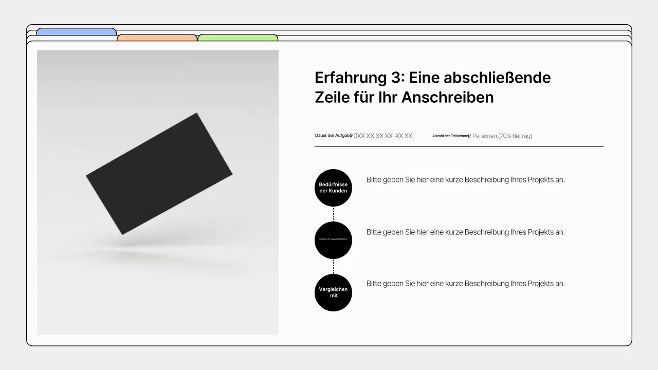 Schlichtes Designer-Portfolio in Grau