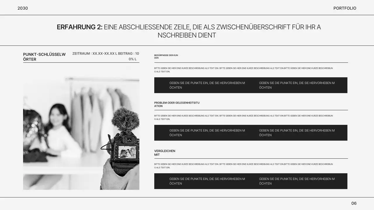 Einfaches Portfolio eines Graumarkthändlers