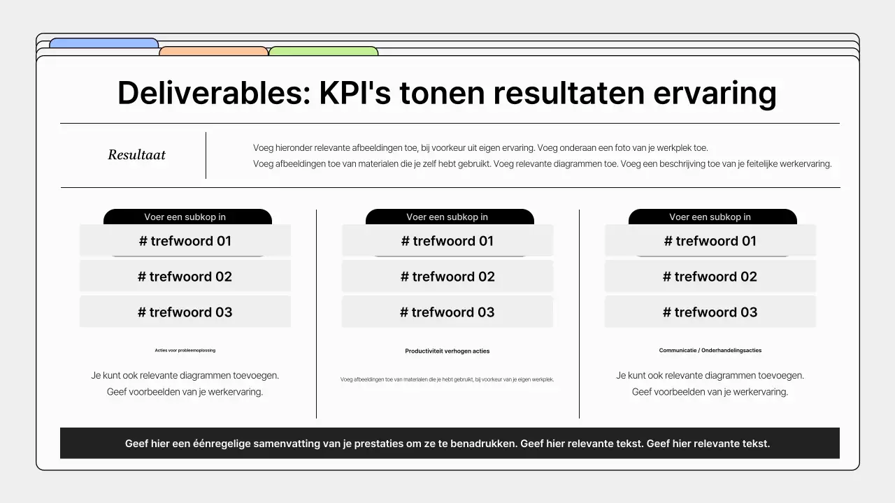 Eenvoudige designportfolio in grijs