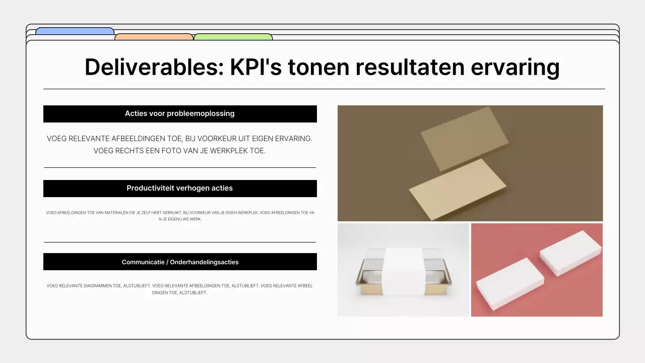 Eenvoudige designportfolio in grijs