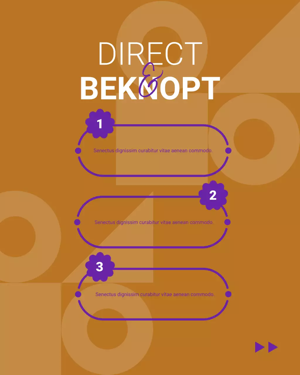 paarse geometrische inhoudsgids