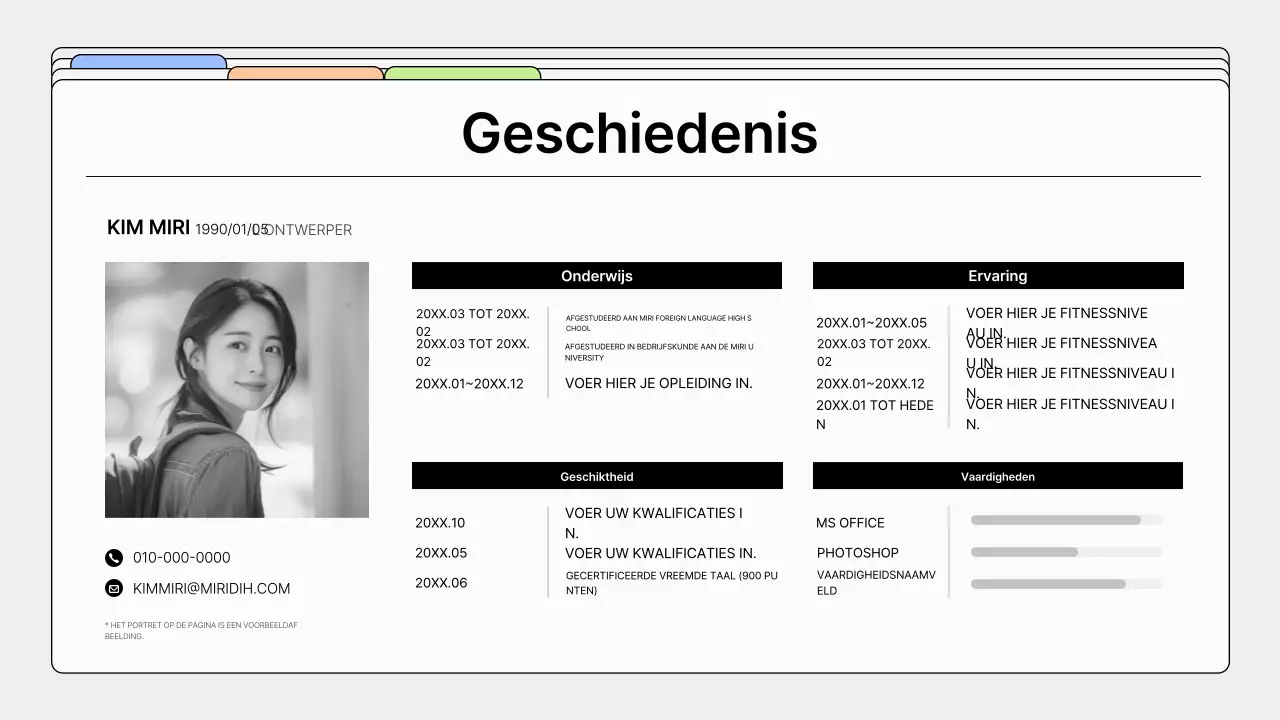 Eenvoudige designportfolio in grijs