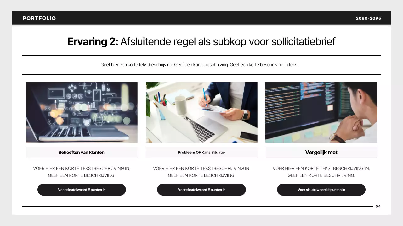 Eenvoudige ontwikkelaarsportfolio in zwart en blauw