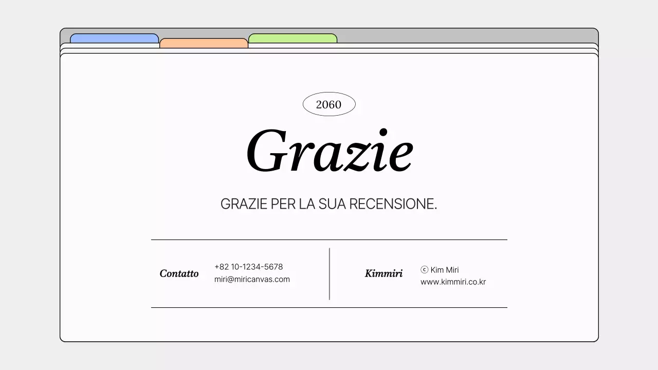 Portafoglio da designer semplice in grigio