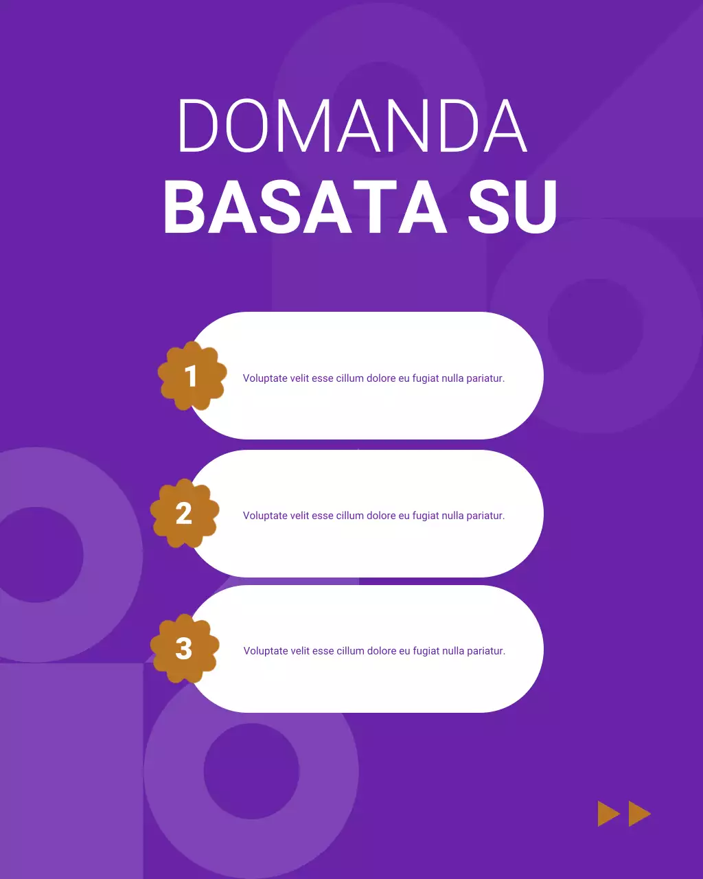 guida ai contenuti geometrici viola