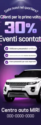 Pubblicità dell'auto moderna Bora