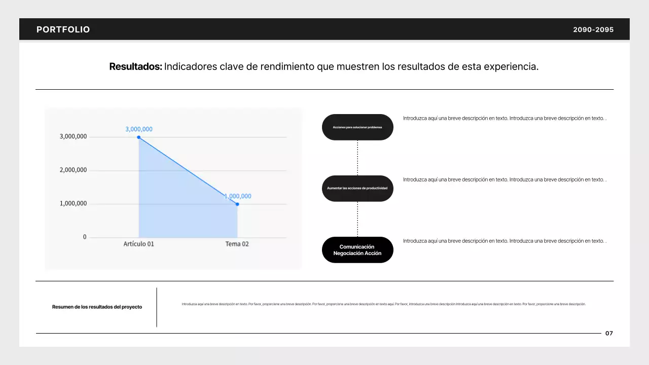Portafolio de desarrollador simple en negro y azul