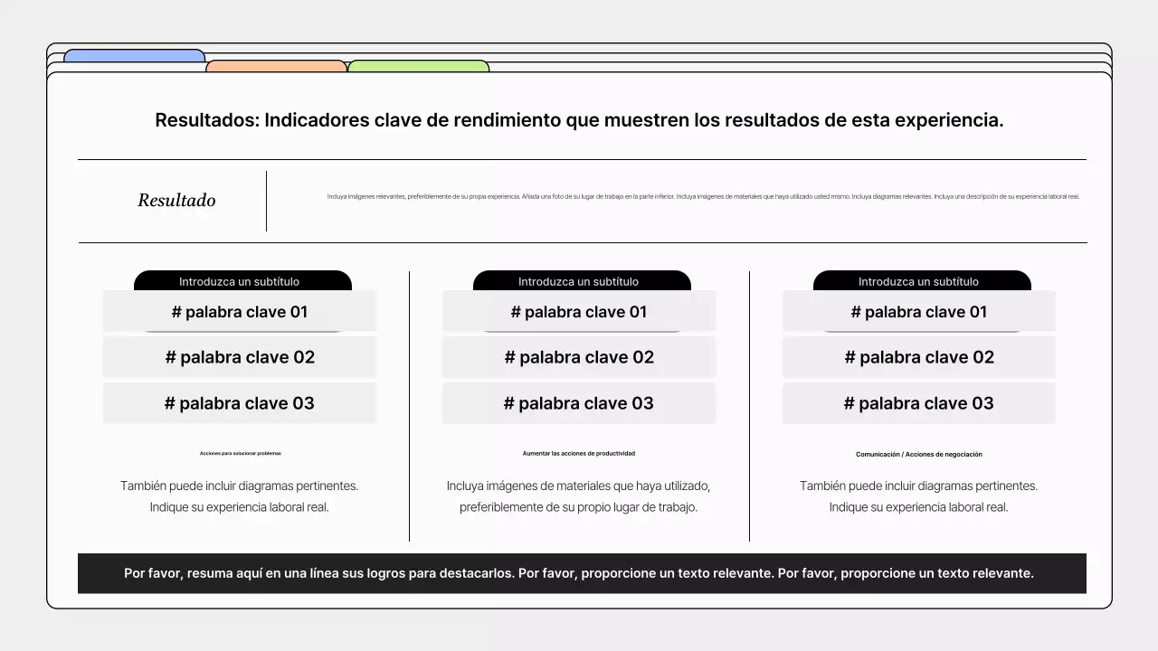Portafolio de diseño sencillo en color gris