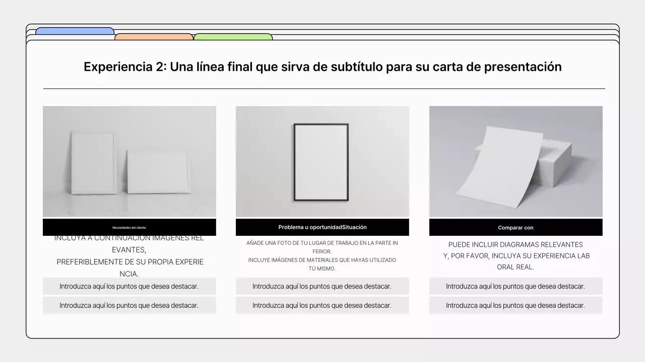 Portafolio de diseño sencillo en color gris