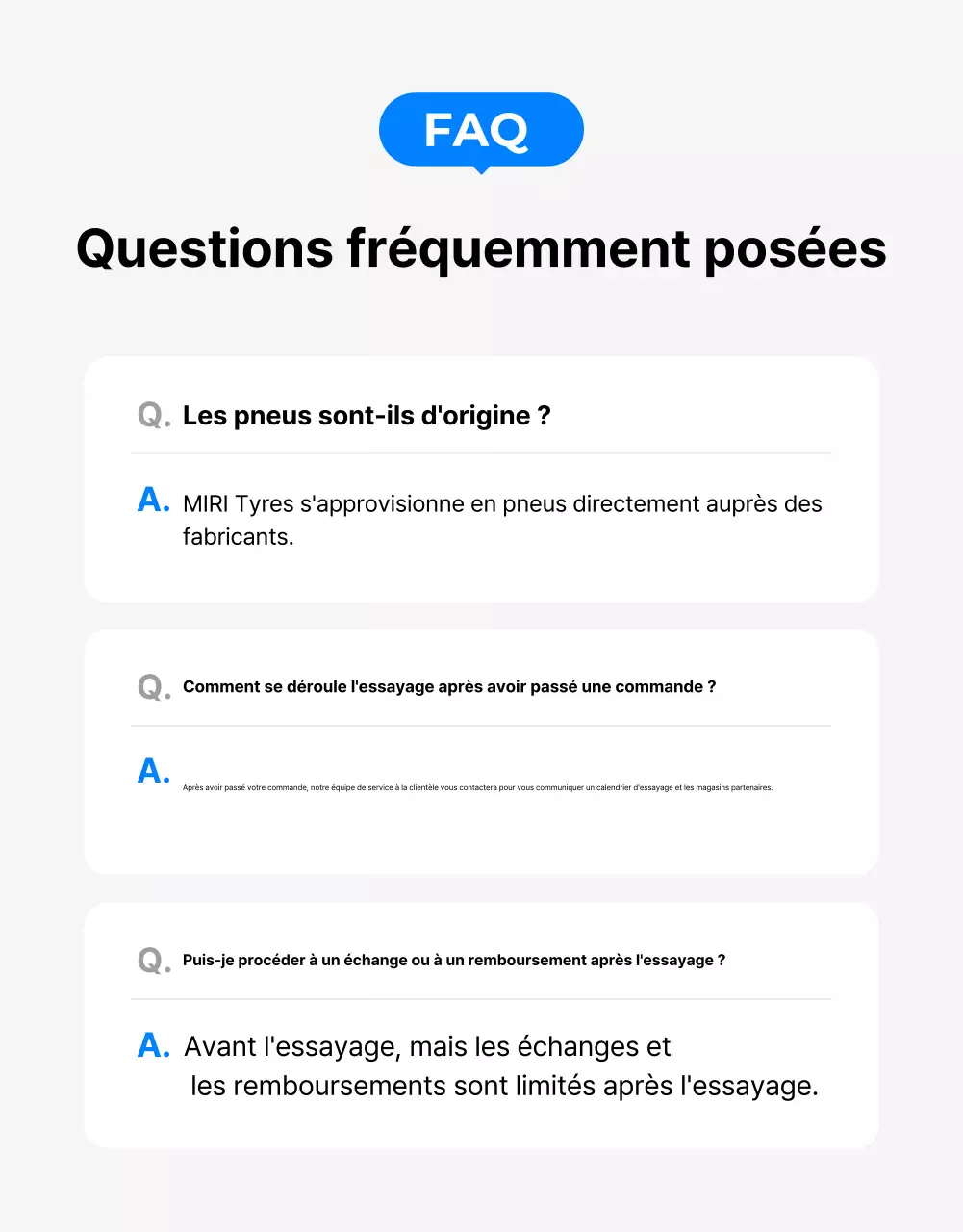 Publicité pour les pneus modernes bleus