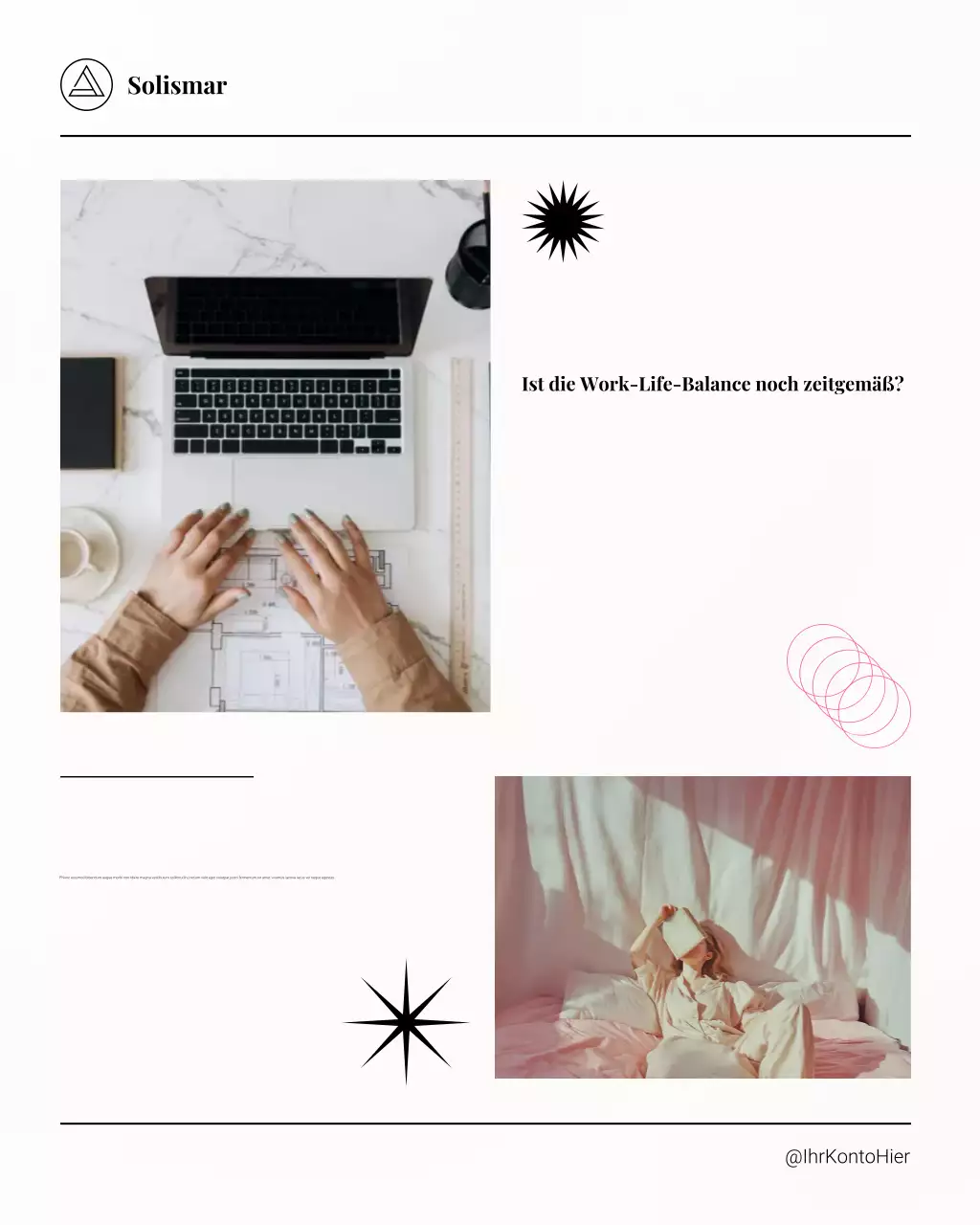 Beige Modern Work-Life-Balance Instagram-Post